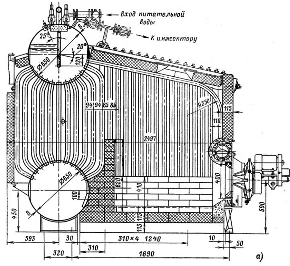 Вертикально водотрубные паровые котлы на твердом топливе Вертикально водотрубные паровые котлы