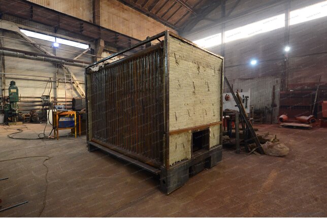 Твердотопливный котел 0.4 МВт - изготовление