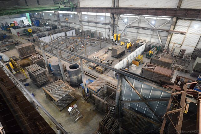 Производство автоматического пеллетного котла 500 кВт