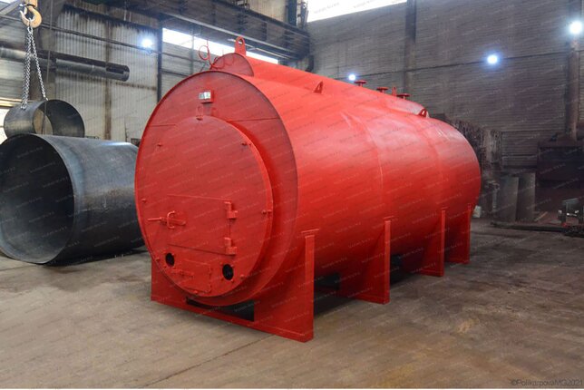 Дровяной жаротрубный котел 1600 кг пара в час 115 С